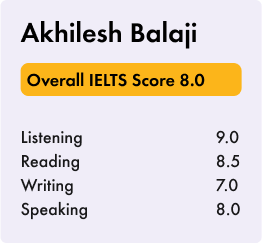 10 Score IELTS -Akhilesh Balaji